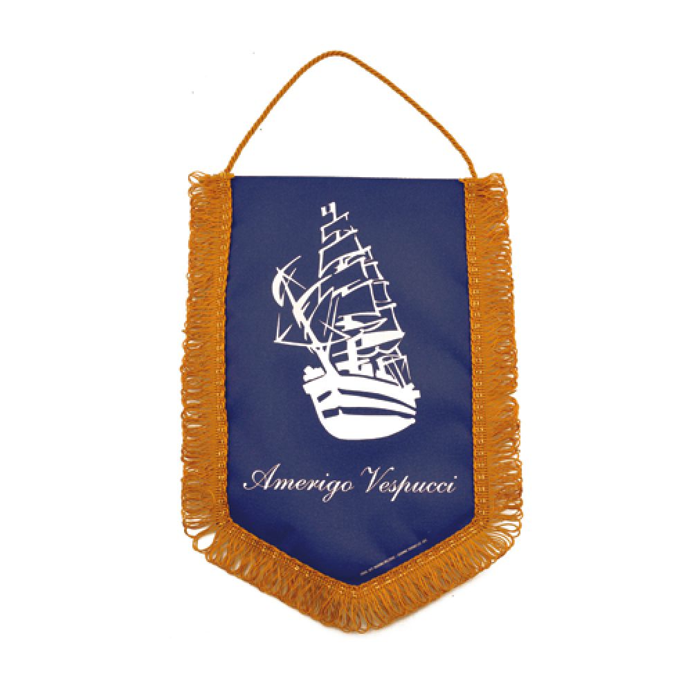 GAGLIARDETTO PENTAGONALE 35X25 CM A. VESPUCCI