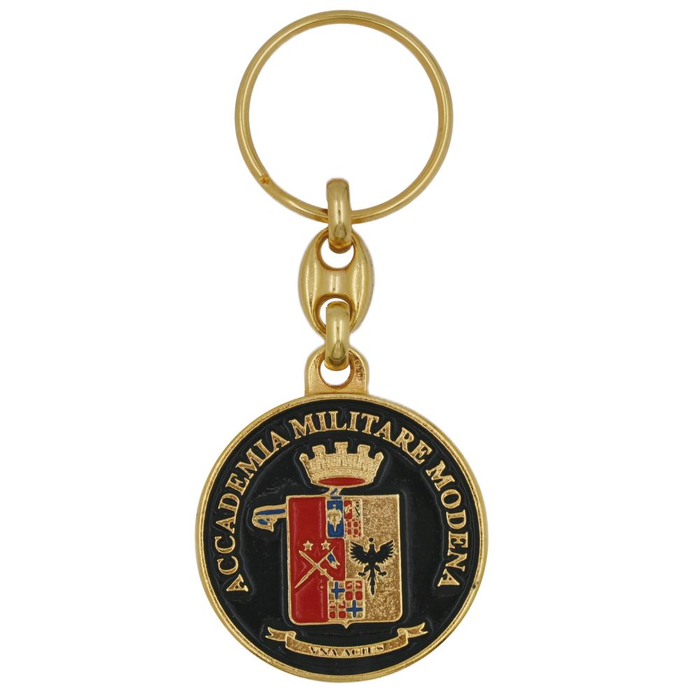 PORTACHIAVI IN METALLO SMALTATO ACCADEMIA MILITARE MODENA ESERCITO ITALIANO
