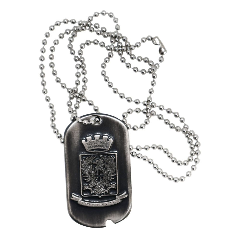 MEDAGLIA IN METALLO ANTICHIZZATO SCUOLA MILITARE TEULIE' E.I.