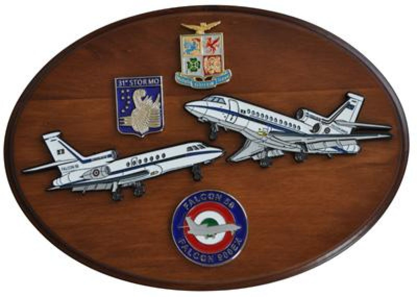 CREST IN METALLO SMALTATO A.M. AEREI FALCON 50 - FALCON 900EX
