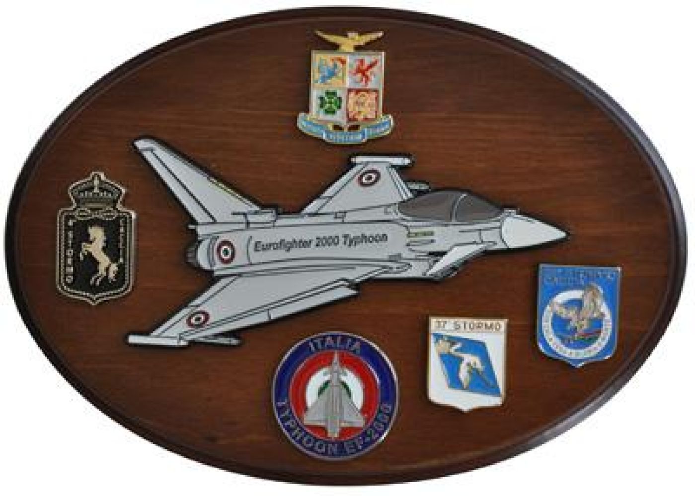 CREST IN METALLO SMALTATO A.M. AEREI EUROFIGHTER 2000 TYPHOON