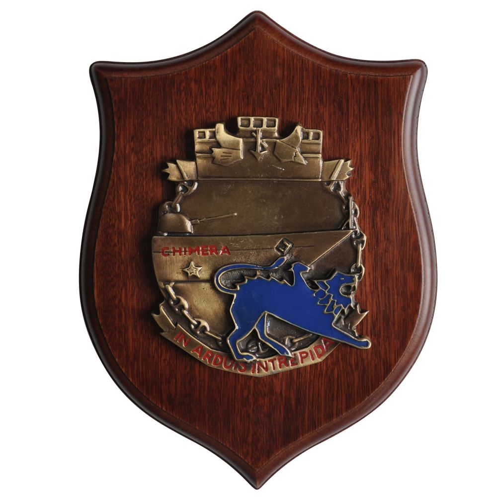 CREST IN METALLO CORVETTA CHIMERA MARINA MILITARE