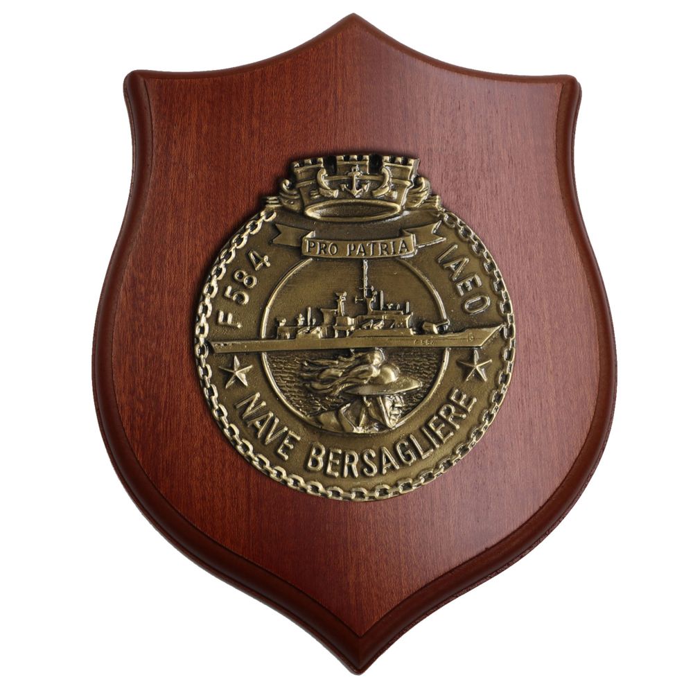 CREST IN METALLO NAVE BERSAGLIERE MARINA MILITARE