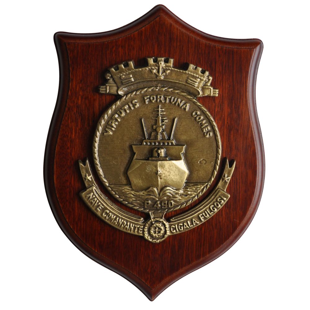 CREST IN METALLO NAVE FULGOSI MARINA MILITARE