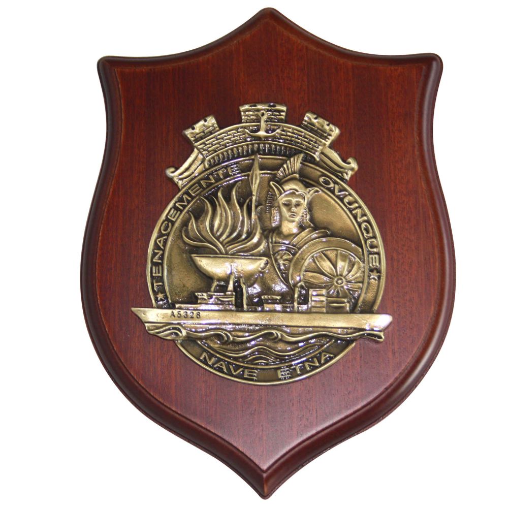 CREST IN METALLO NAVE ETNA MARINA MILITARE