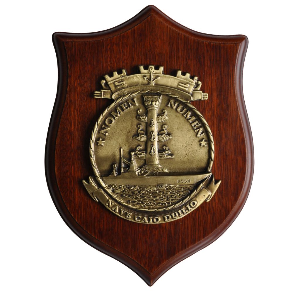 CREST IN METALLO NAVE CAIO DUILIO MARINA MILITARE