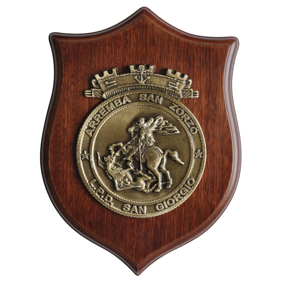 CREST IN METALLO L.P.D. SAN GIORGIO MARINA MILITARE