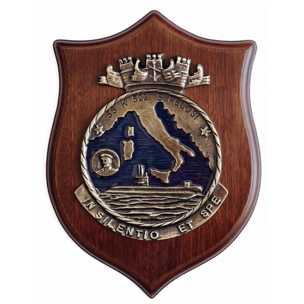 CREST IN METALLO SOMMERGIBILE PELOSI MARINA MILITARE