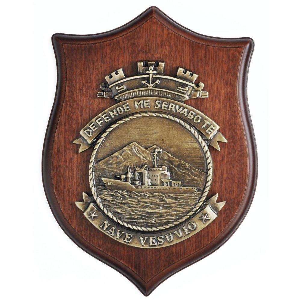 CREST IN METALLO NAVE VESUVIO MARINA MILITARE