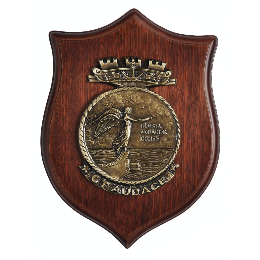 CREST IN METALLO NAVE AUDACE MARINA MILITARE