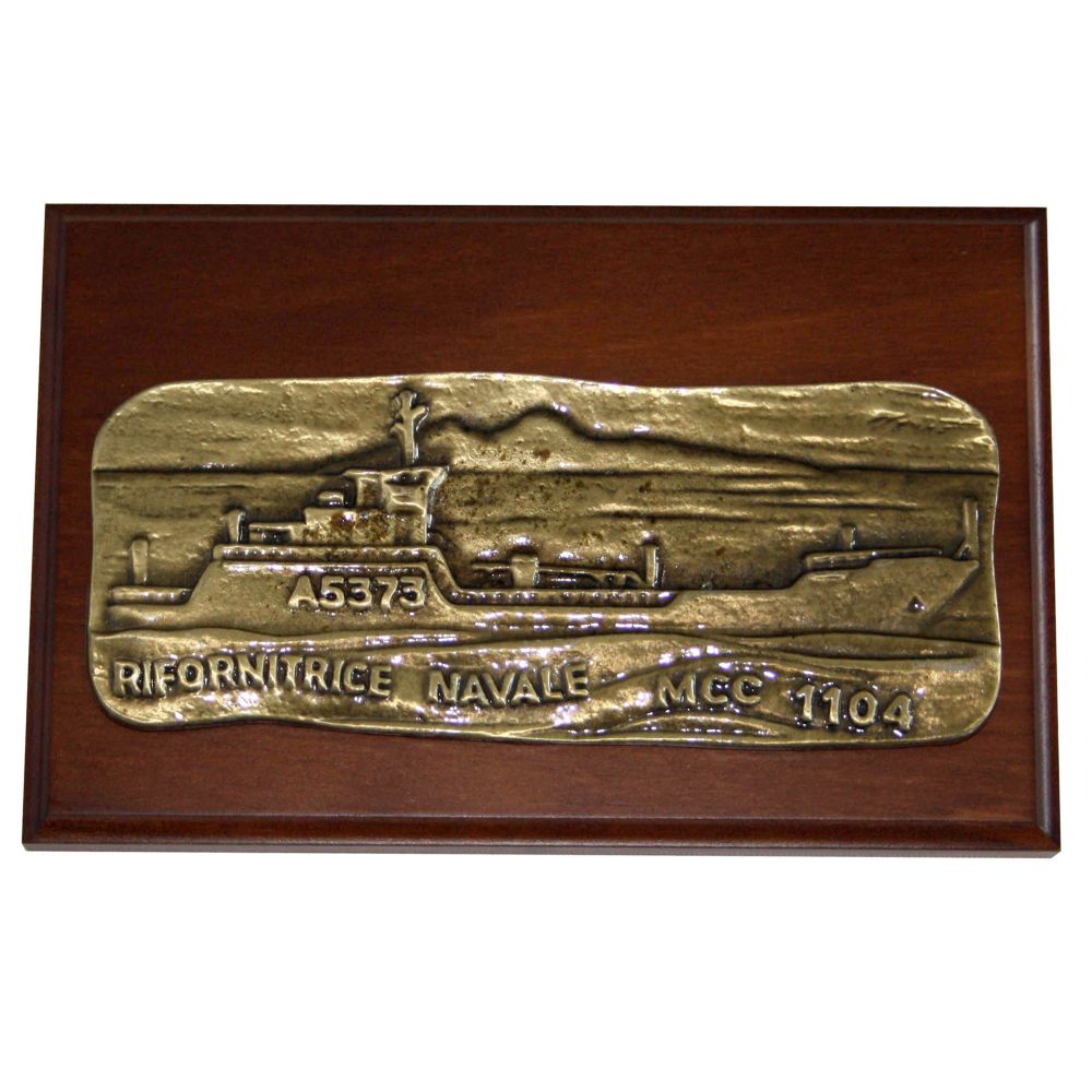 CREST IN METALLO NAVE MCC 1104 MARINA MILITARE