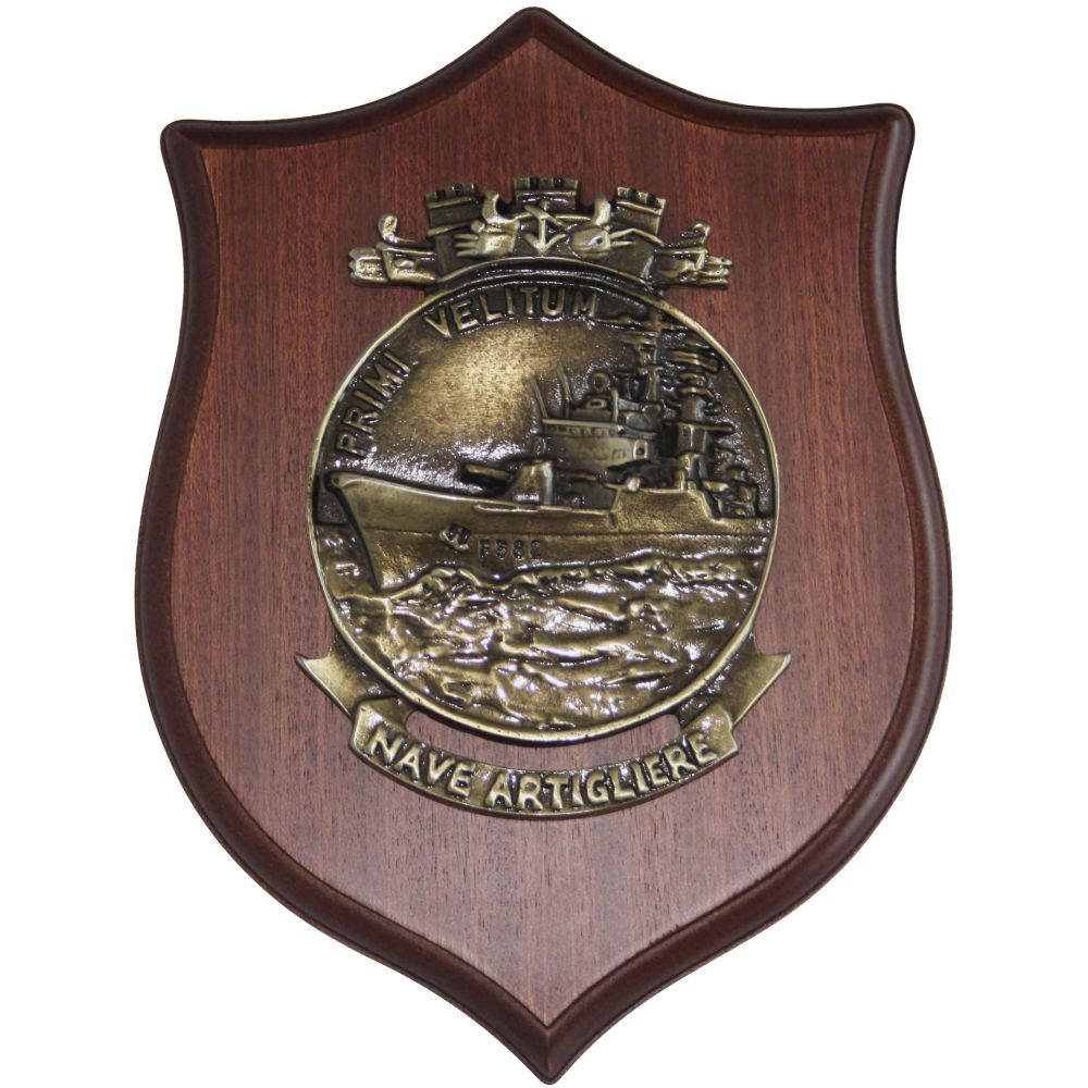 CREST IN METALLO NAVE ARTIGLIERE MARINA MILITARE