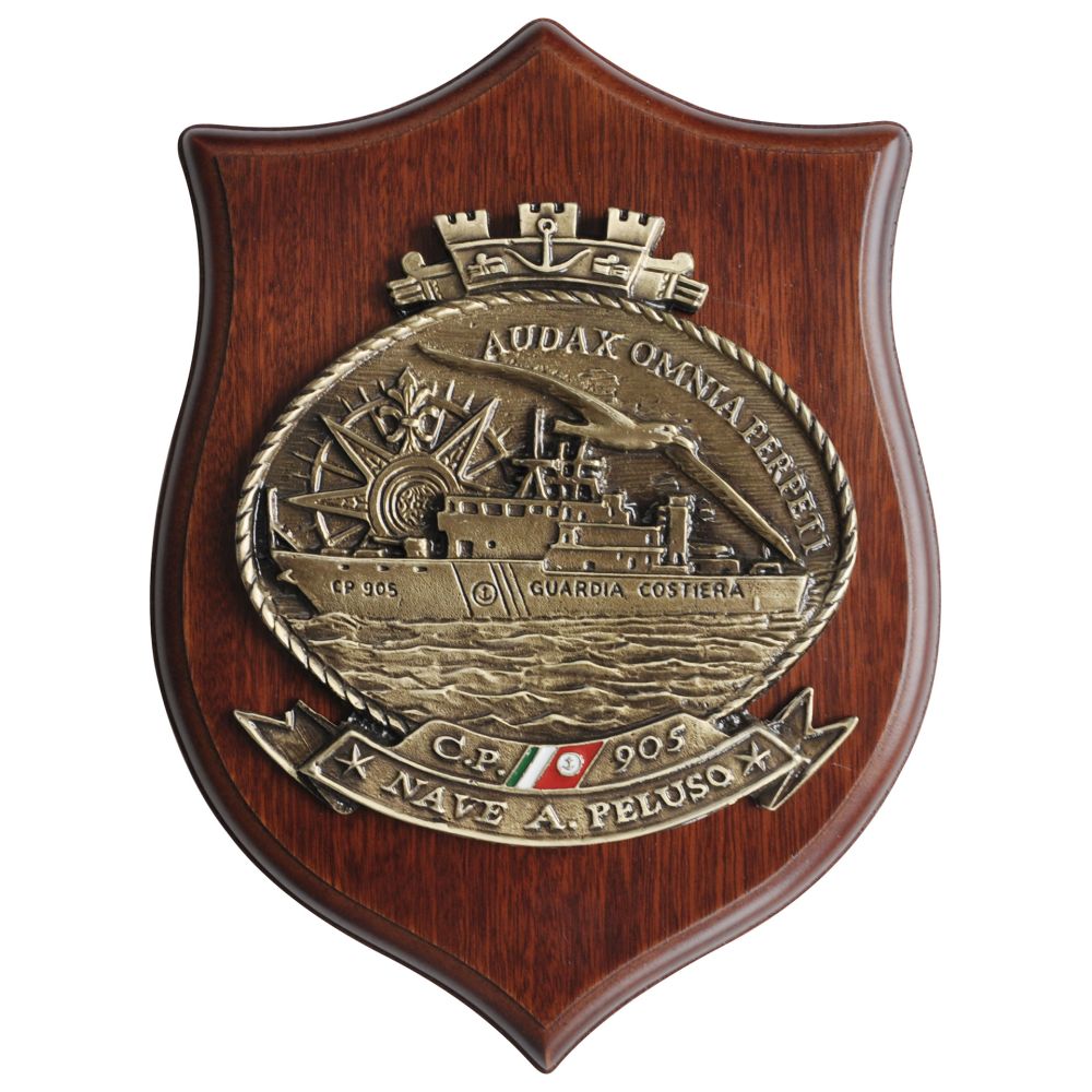 CREST IN METALLO NAVE PELUSO MARINA MILITARE