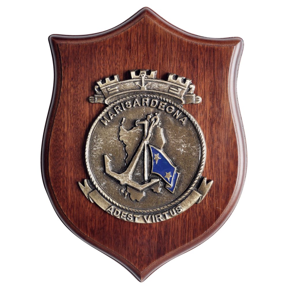 CREST IN METALLO COM. MAR. SARDEGNA MARINA MILITARE