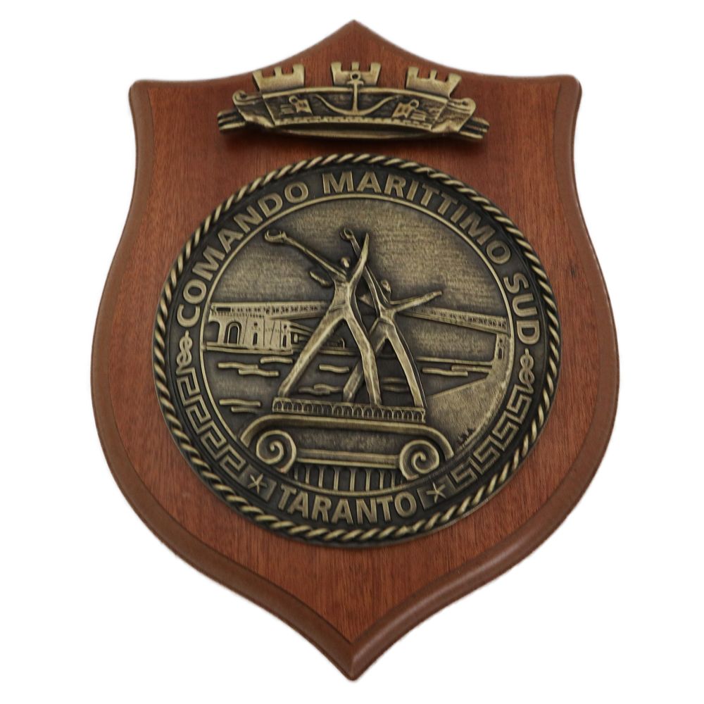 CREST IN METALLO COMANDO MARITTIMO SUD MARINA MILITARE