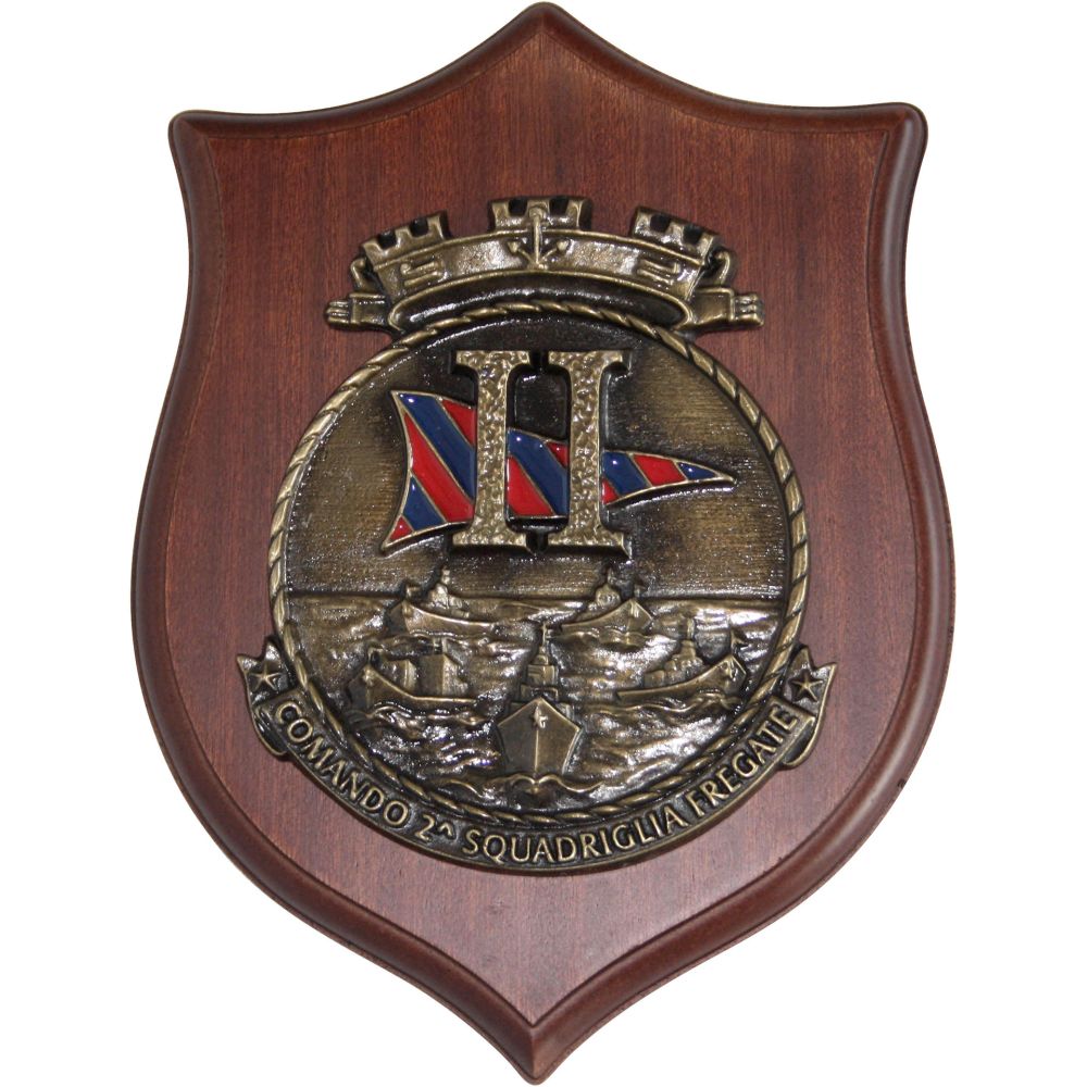 CREST IN METALLO COM. SECONDA SQUAD.FREGATE MARINA MILITARE