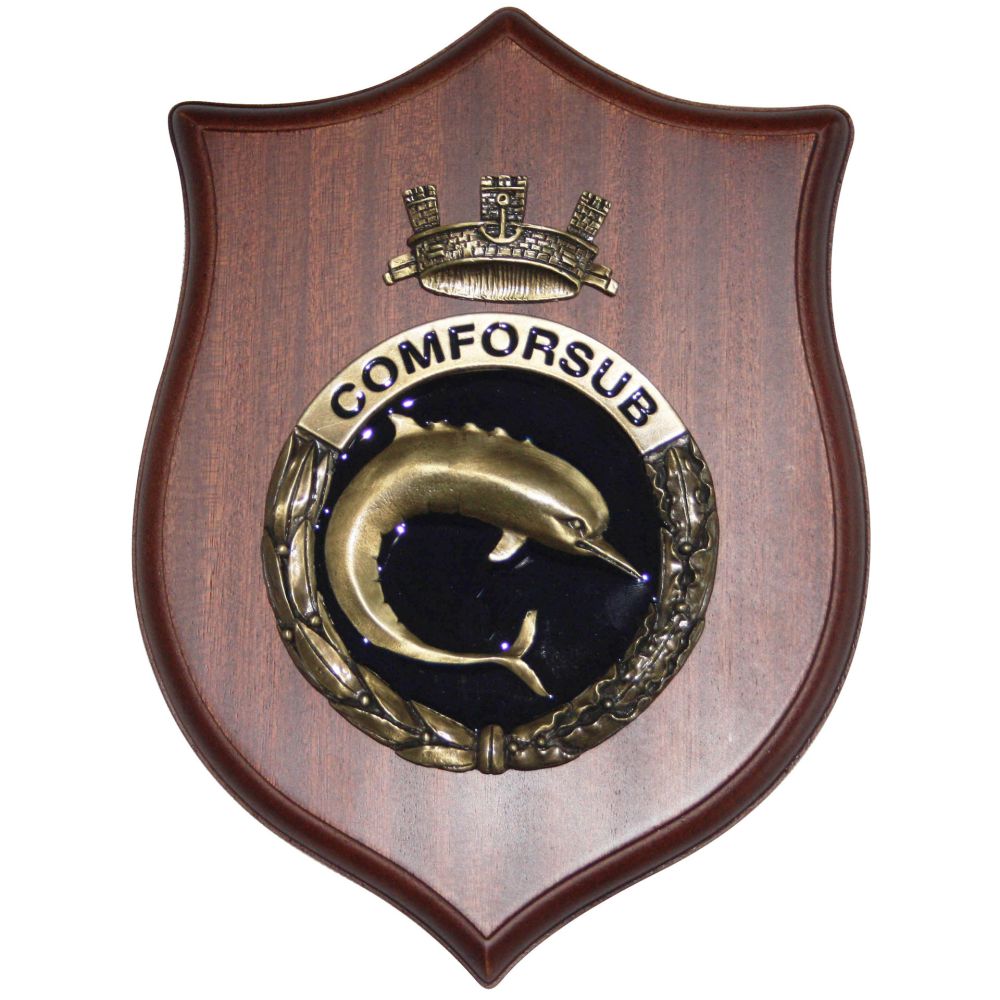 CREST IN METALLO COM. FORZE SUBACQUE MARINA MILITARE