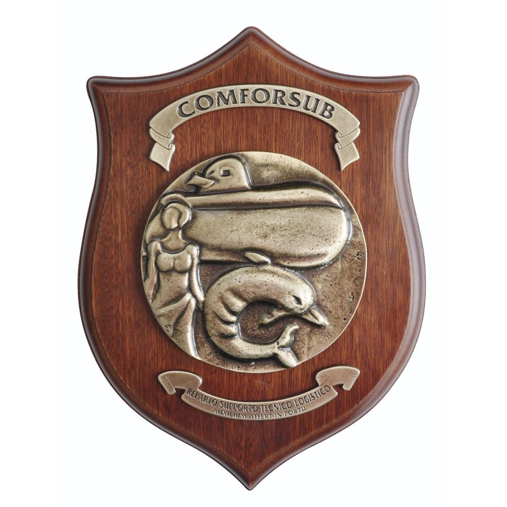 CREST IN METALLO COM. FORZE SUBACQUE MARINA MILITARE