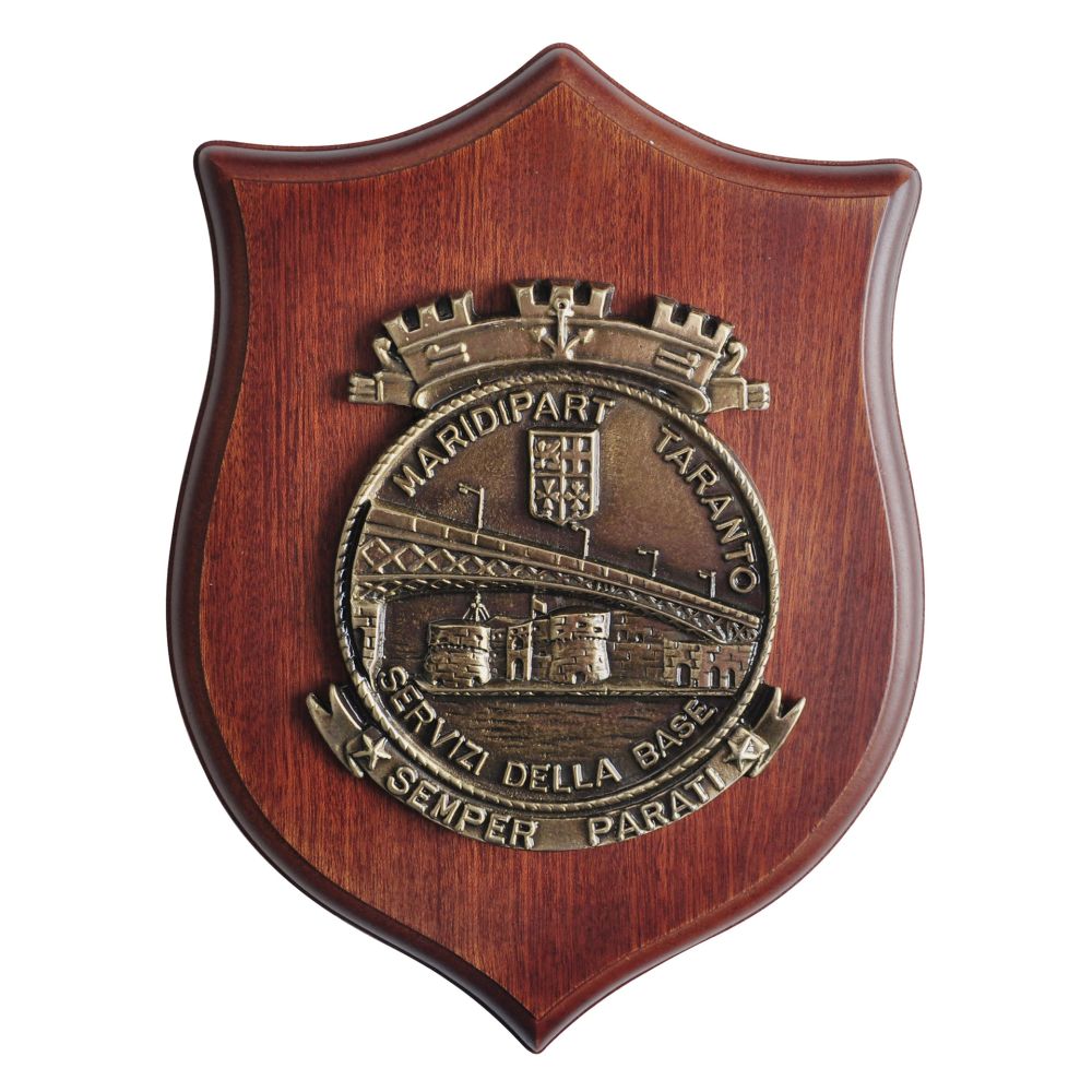 CREST IN METALLO MARIDIPART TARANTO MARINA MILITARE