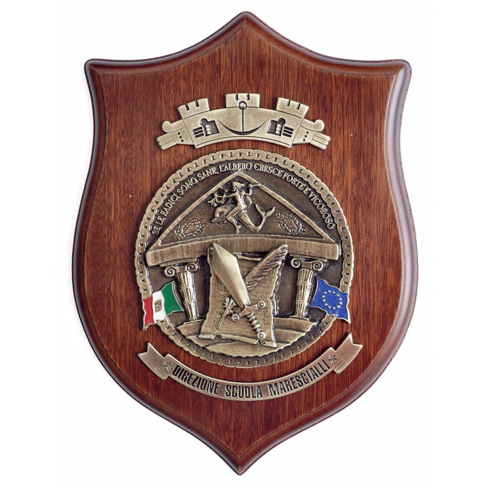 CREST IN METALLO DIR. SCUOLA MARESCIALLI MARINA MILITARE