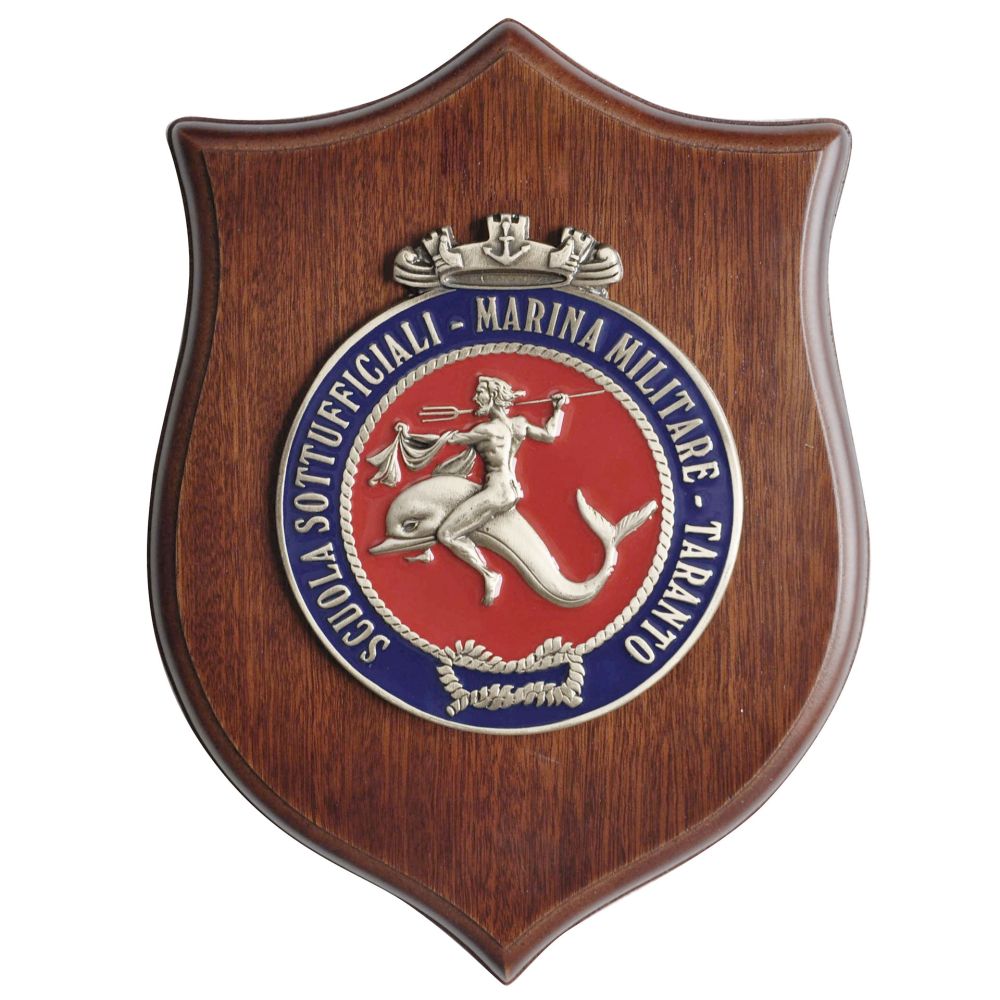 CREST IN METALLO SMALTATO SCUOLA SOTTUFFICIALI MARINA MILITARE
