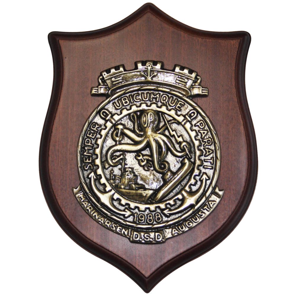 CREST IN METALLO M.M. MARINARSEN AUGUSTA