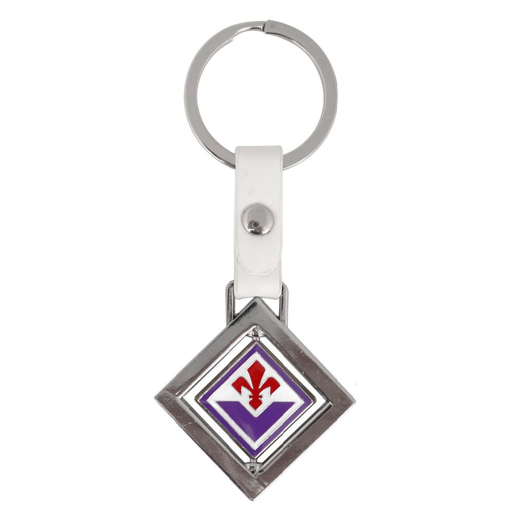 PORTACHIAVI METALLO SMALTATO CON PIASTRINA GIREVOLE BIFACCIALE