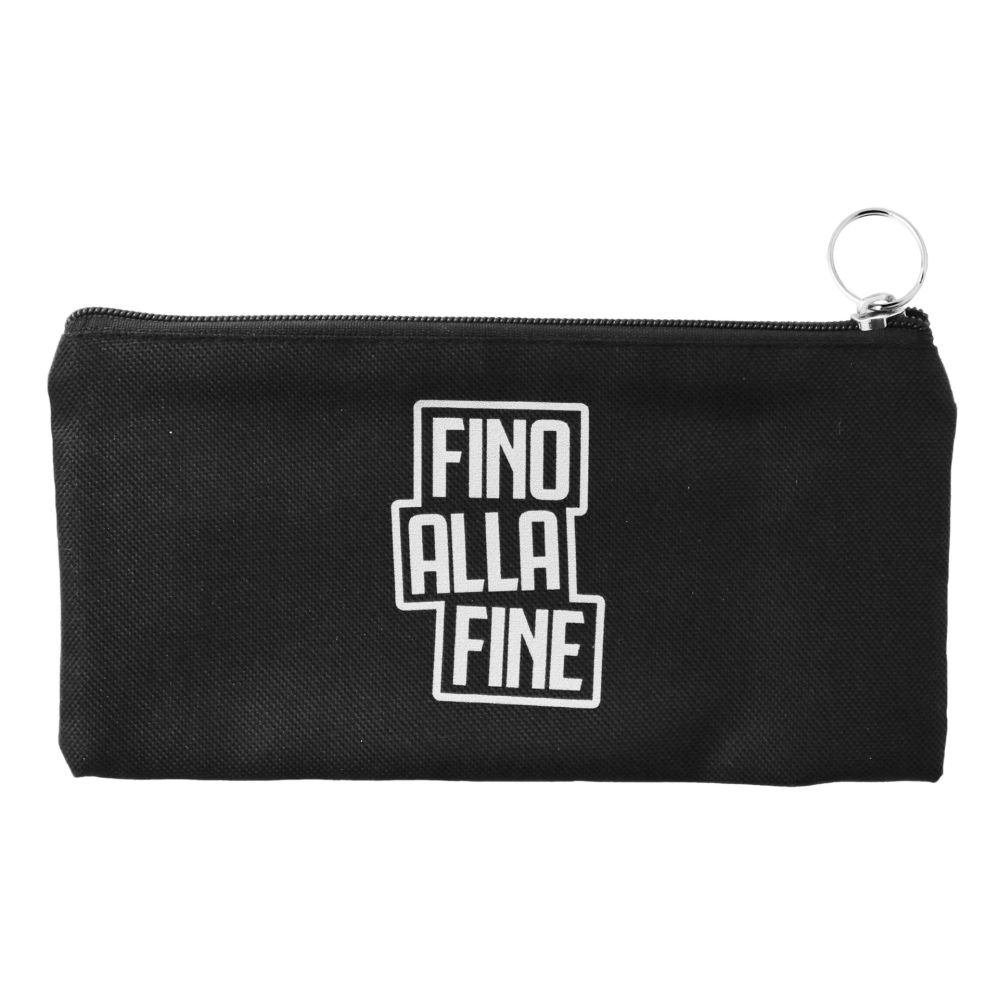 PORTAPENNE IN TESSUTO NERO, STAMPA BIANCA FINO ALLA FINE