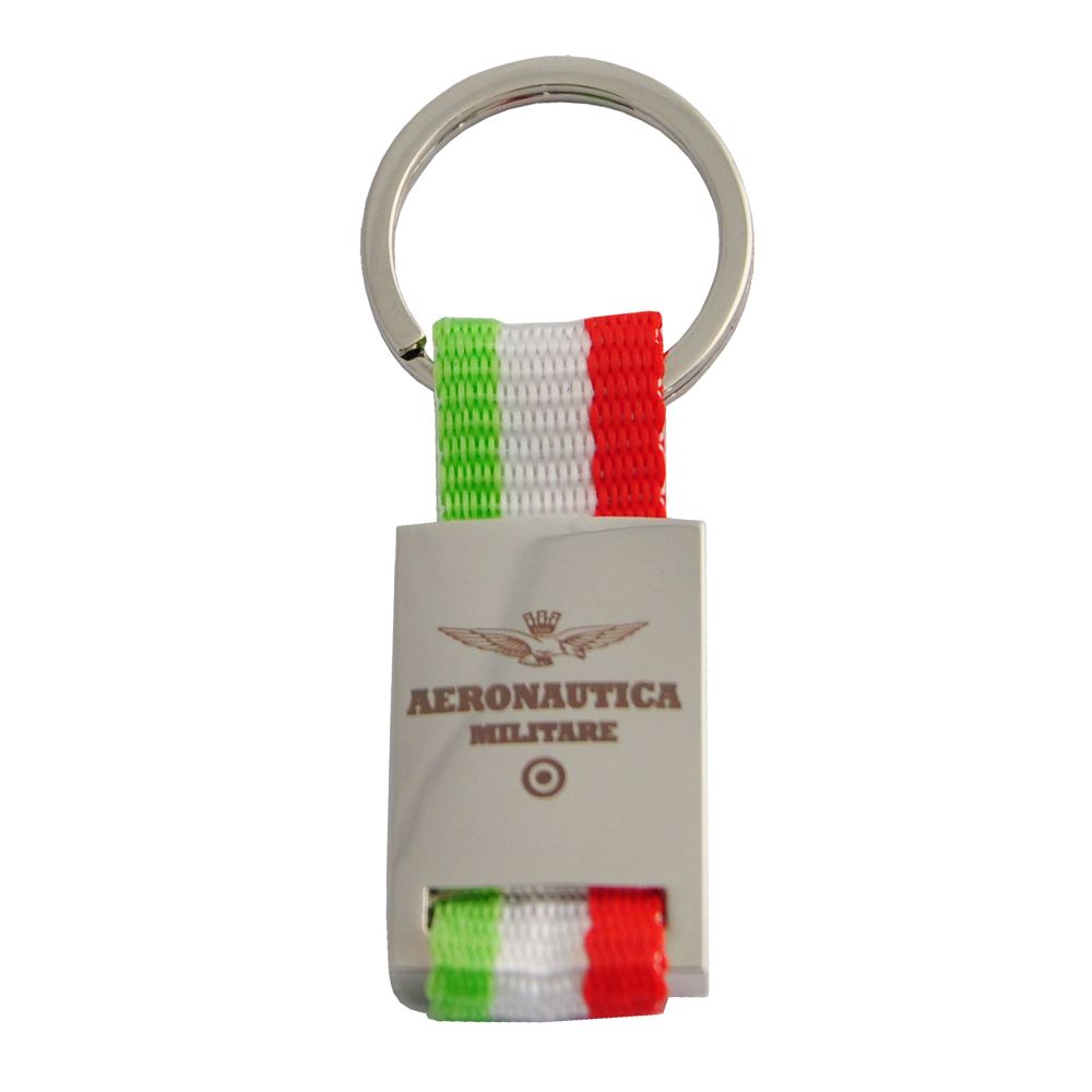 PORTACHIAVI METALLO E TESSUTO BANDIERA ITALIANA A.M.