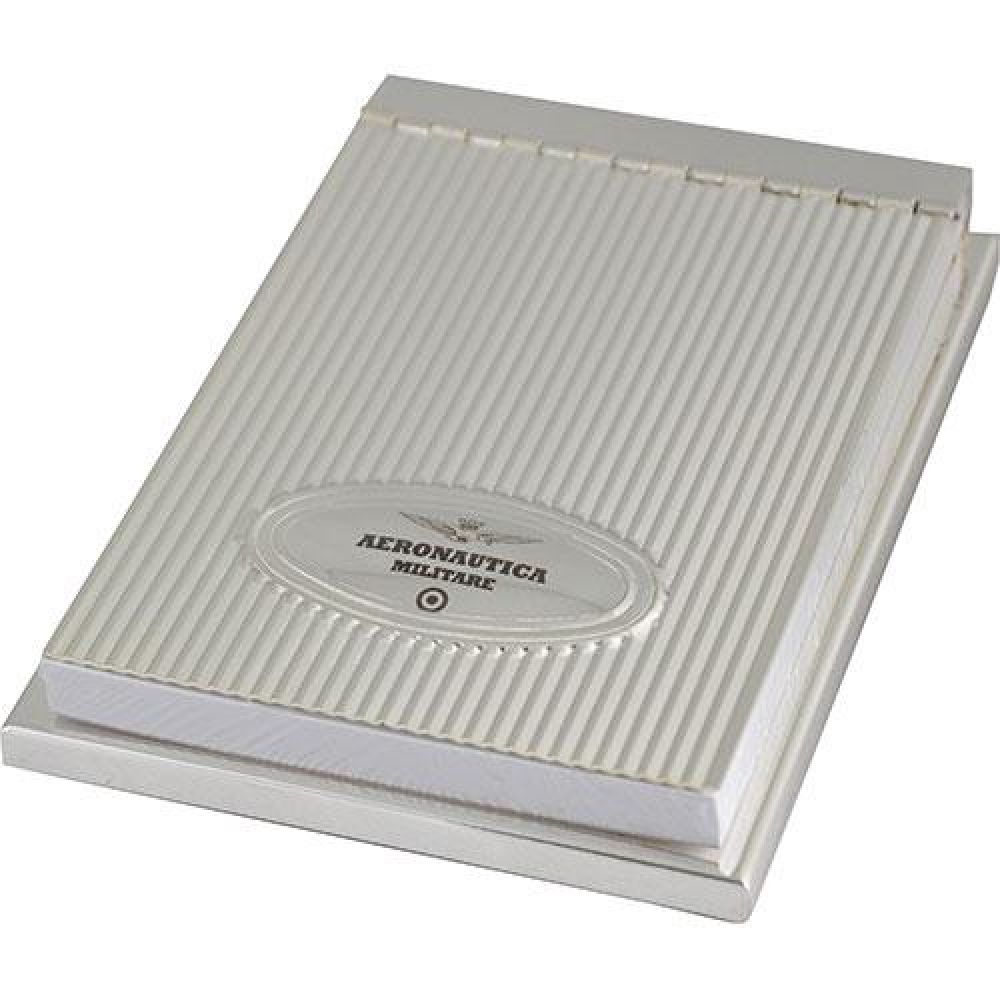 PORTABLOCCO APPUNTI OVAL, SILVER PLATED, A.M.