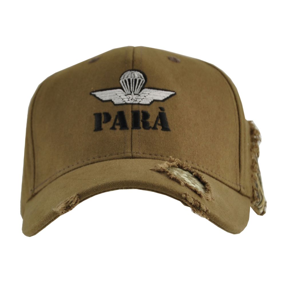 CAPPELLINO IN COTONE CON LOGO RICAMATO PARA' E.I.