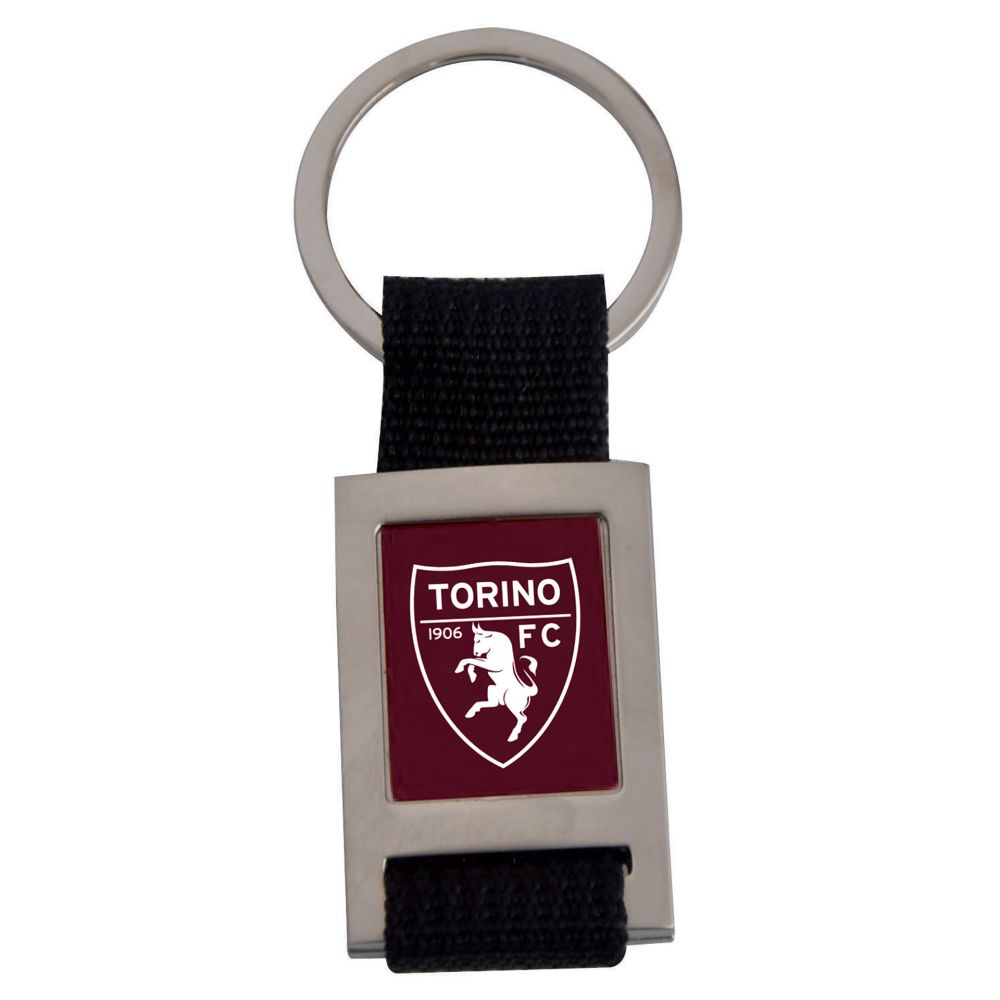 PORTACHIAVI CON STAMPA DIGITALE IN METALLO E STOFFA