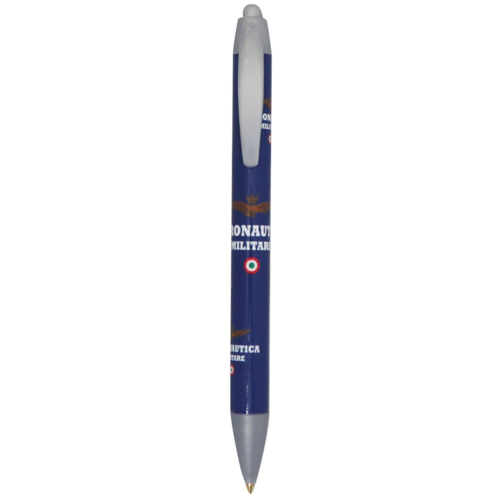 PENNA IN PLASTICA, REFILL BLU, FUSTO STAMPATO 360?, LOGO A.M.