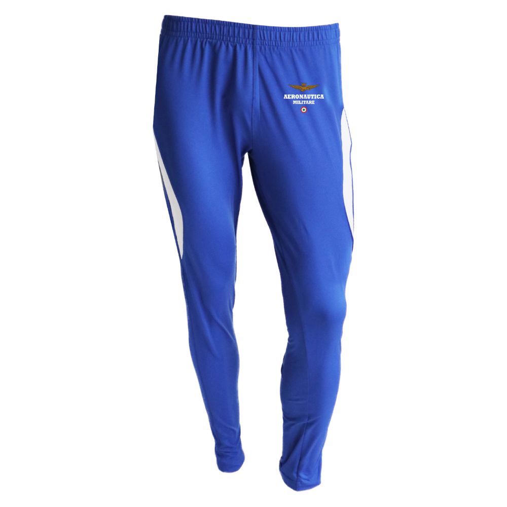 PANTALONE ELASTICIZZATO RUNNING, LOGO STAMPATO, 90% POLIESTERE, 10% ELASTOMERO A.M.