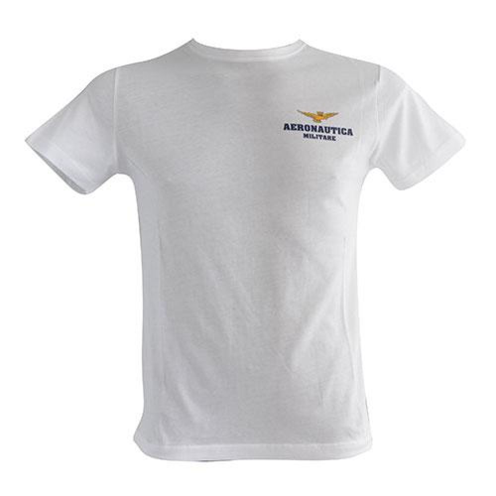 T-SHIRT COTONE MANICA CORTA BIANCA A.M.