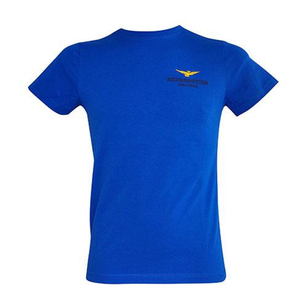 T-SHIRT COTONE MANICA CORTA BLU ROYAL A.M.