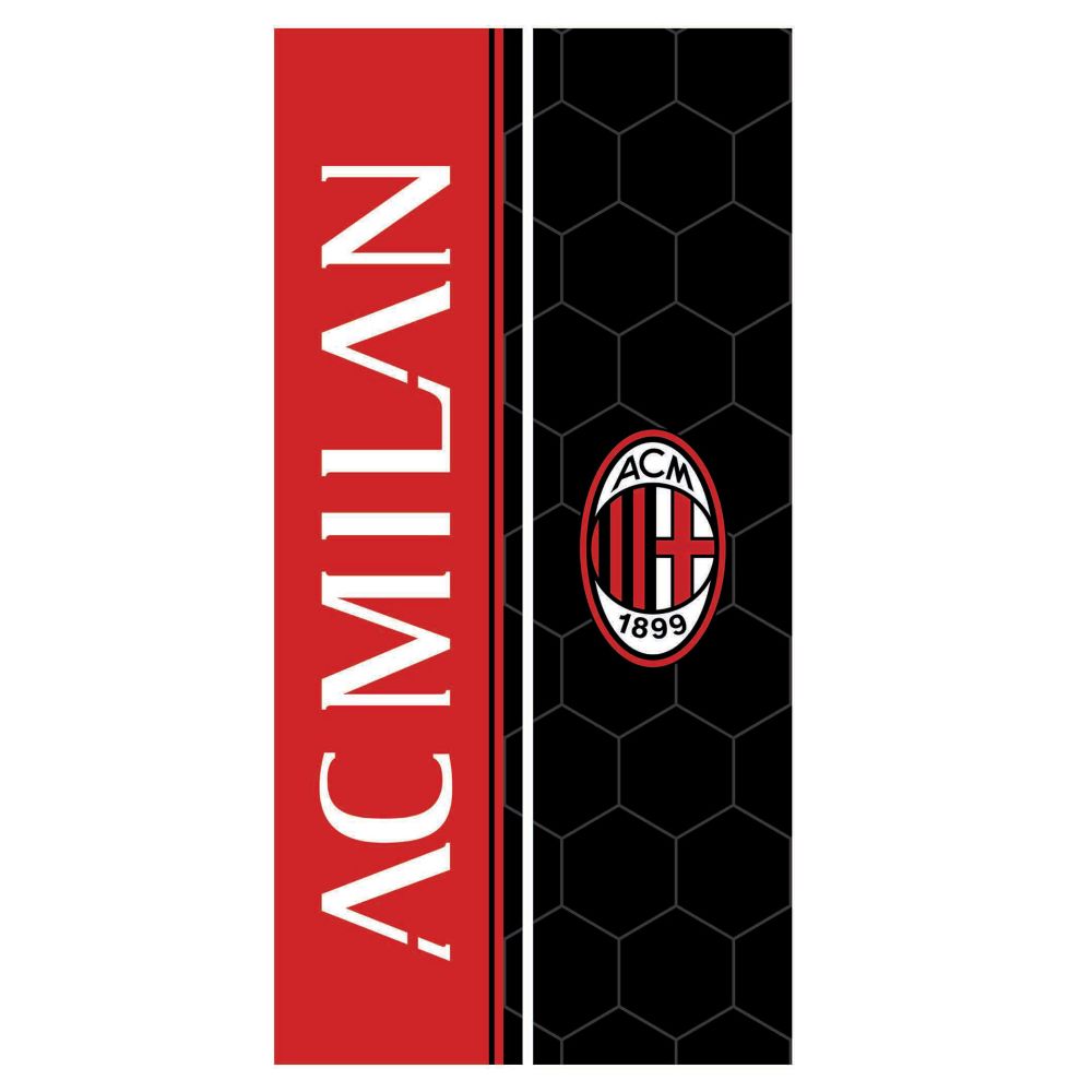 TELO MARE IN SPUGNA 70X140 CM LOGO MILAN