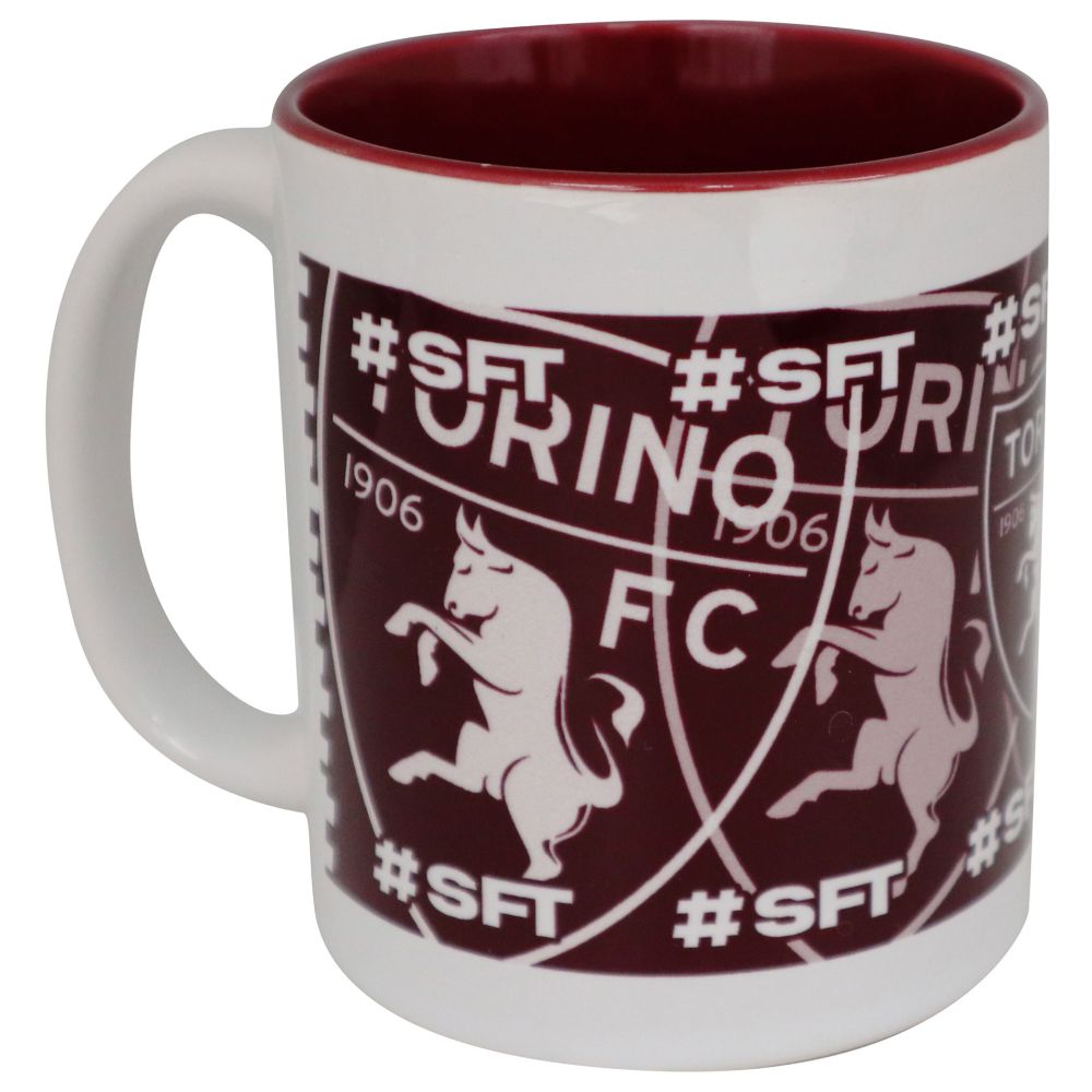 MUG IN CERAMICA INTERNO BORDEAUX LOGO SFT TORINO