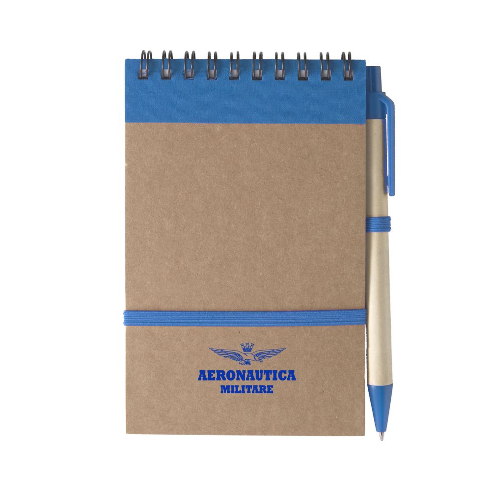 BLOCK NOTES A SPIRALE BLU LOGO AERONAUTICA MILITARE