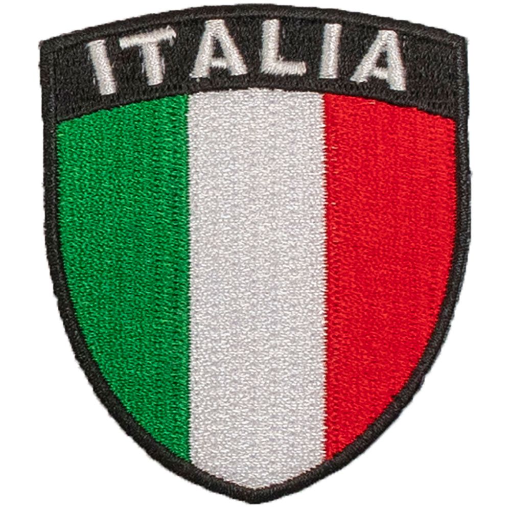 PATCH ITALIA RICAMATA CON VELCRO 55X65 MM