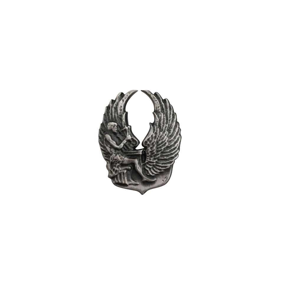 DEDALO IN METALLO SCUOLA SPECIALISTI AERONAUTICA MILITARE DI CASERTA 21X27MM