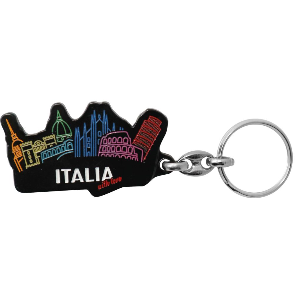 PORTACHIAVI IN METALLO RIFINITO A MANO ITALIA WITH LOVE