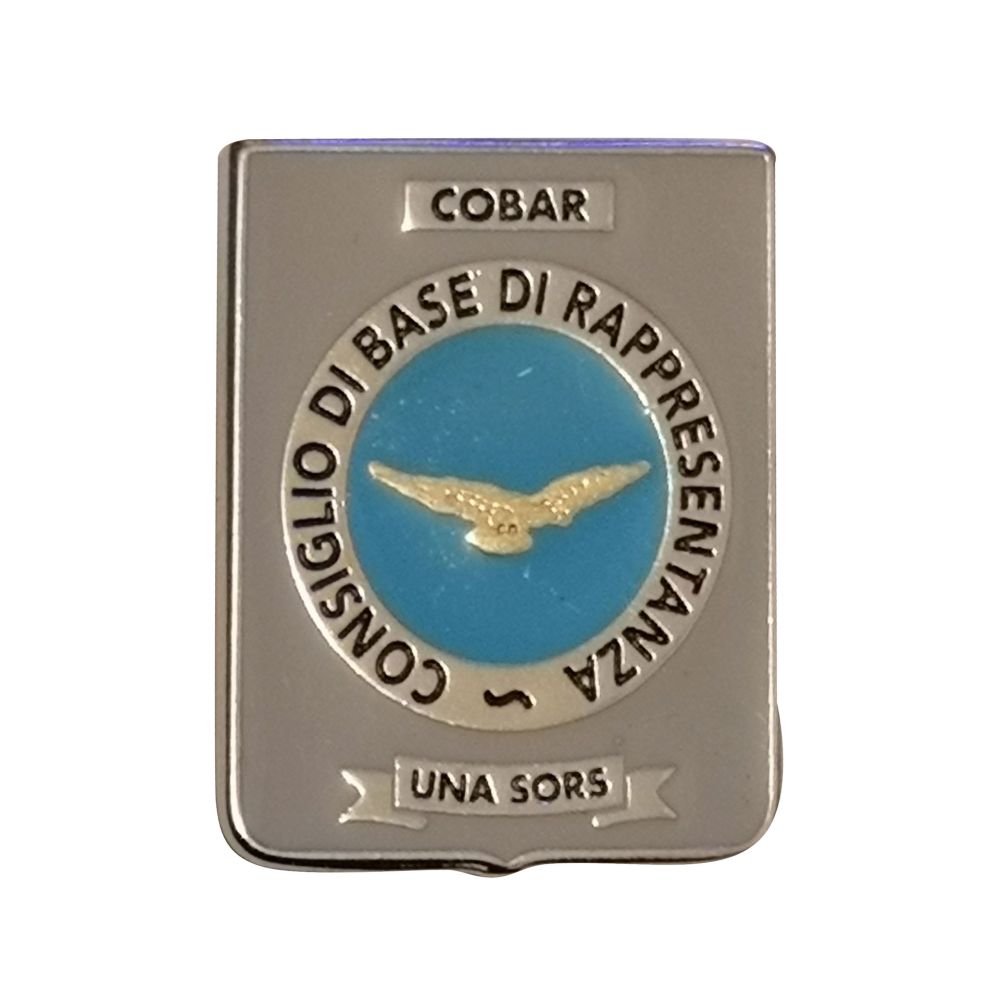 DISTINTIVO DA CAMICIA 25X32MM IN METALLO COBAR