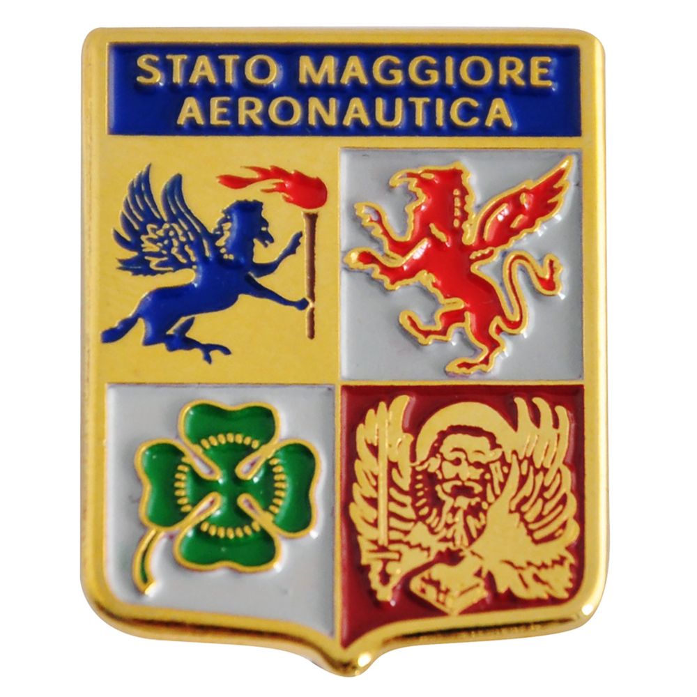 DISTINTIVO DA CAMICIA 25X32MM IN METALLO CON STEMMA SMA