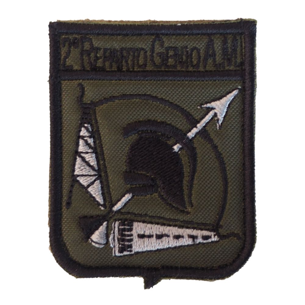 PATCH DISTINTIVO RICAMATO CON VELCRO 55X65 MM 2 REPARTO GENIO AM