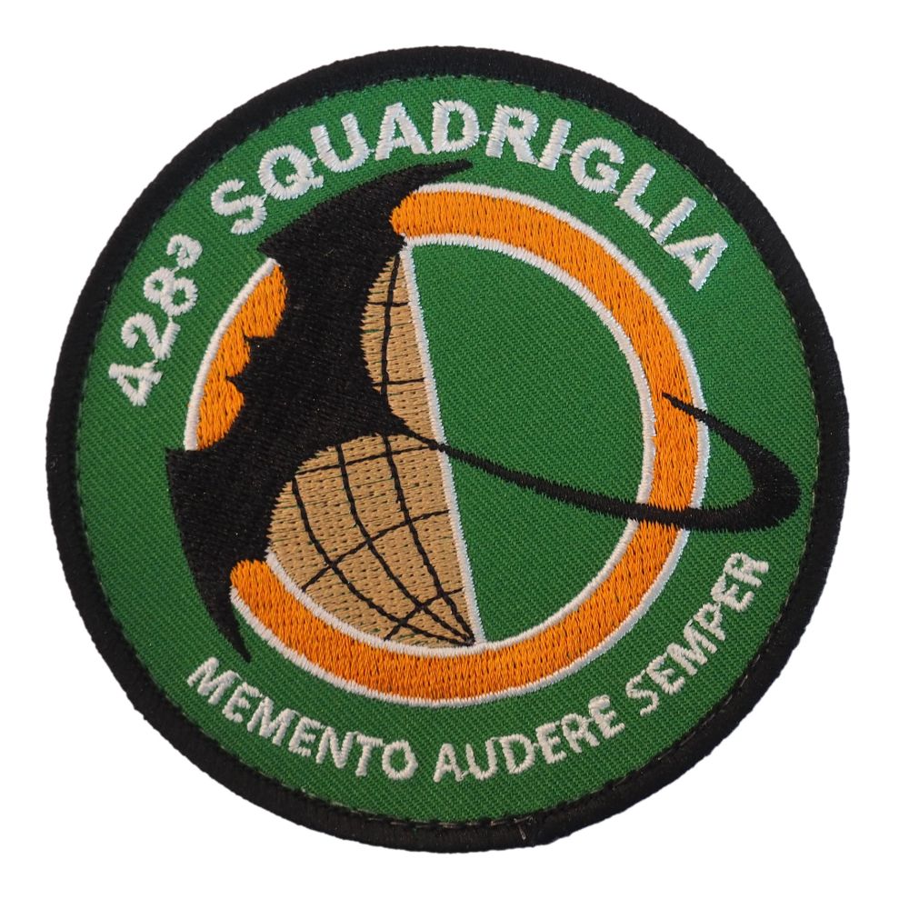 PATCH DISTINTIVO RICAMATO CON VELCRO Dia 90 MM 428 SQUADRIGLIA