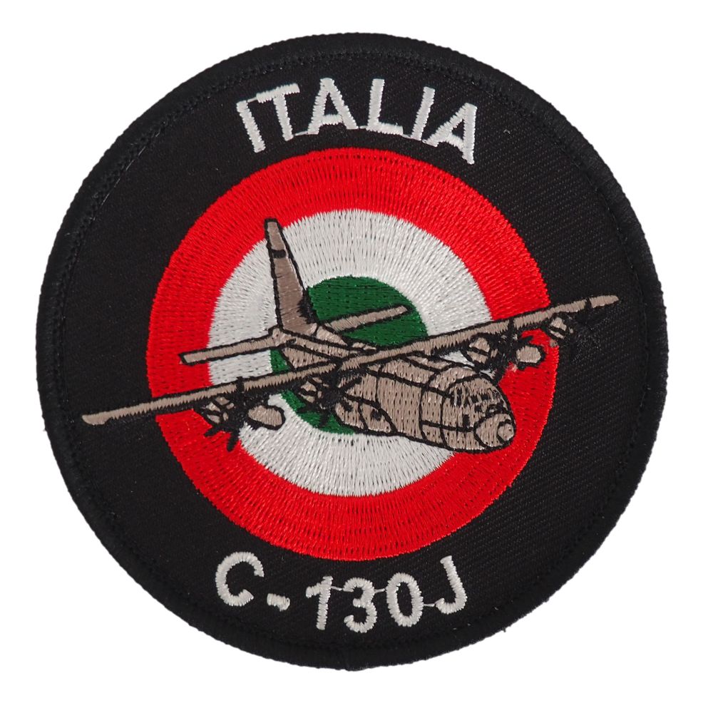 PATCH DISTINTIVO RICAMATO CON VELCRO Dia 90 MM C130J