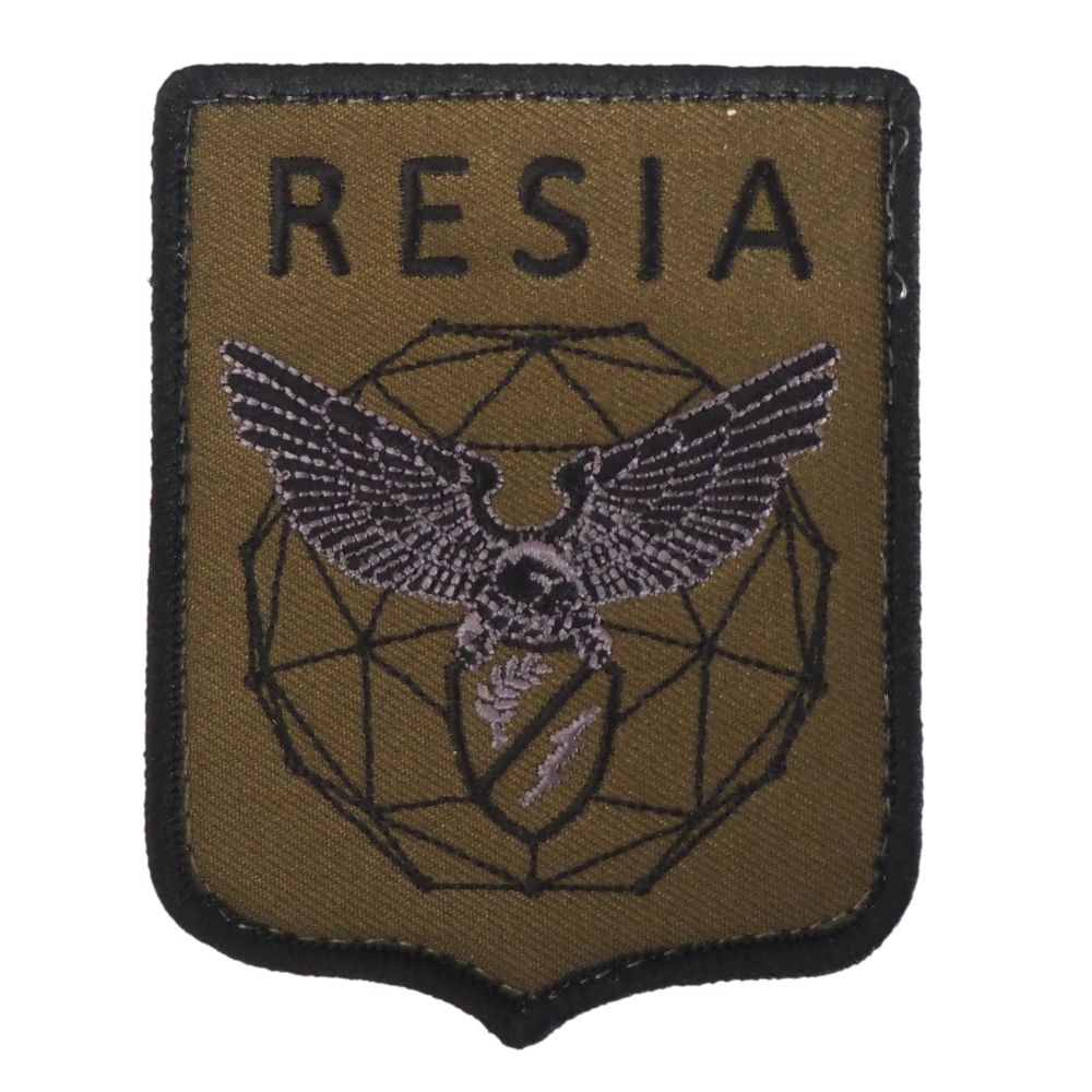 PATCH DISTINTIVO RICAMATO CON VELCRO 70X90 MM RESIA