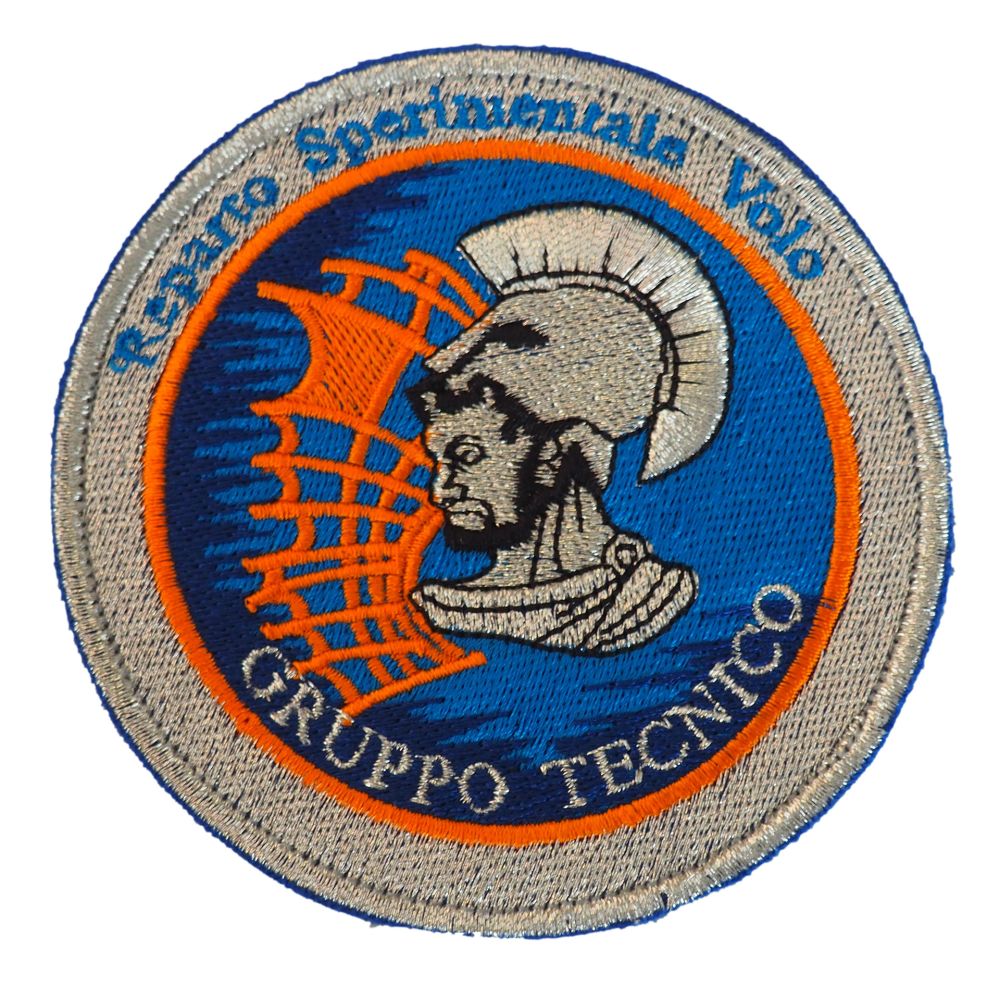 PATCH DISTINTIVO RICAMATO CON VELCRO Dia 90 MM REPARTO SPERIMENTALE VOLO