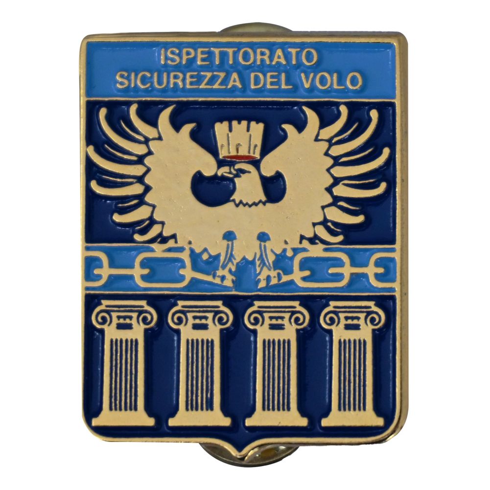 DISTINTIVO DA CAMICIA 25X32MM IN METALLO ISPETTORATO SICUREZZA VOLO
